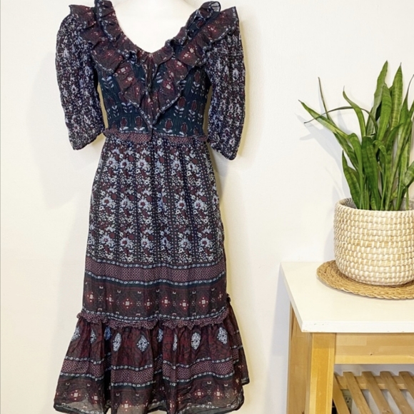 Sea New York Romantic Ruffle Maxi Dress - Picture 6 of 8